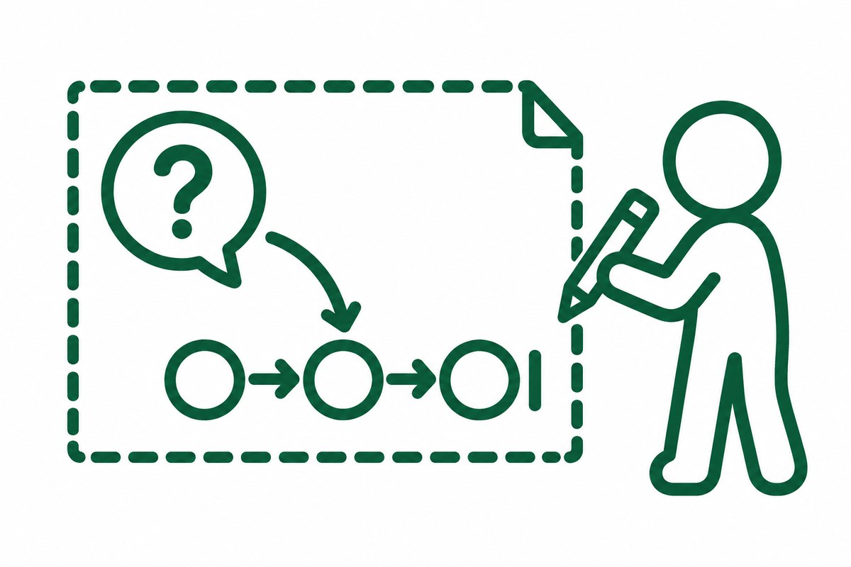 行動できない理由を尋ねる課題の仮の例の図