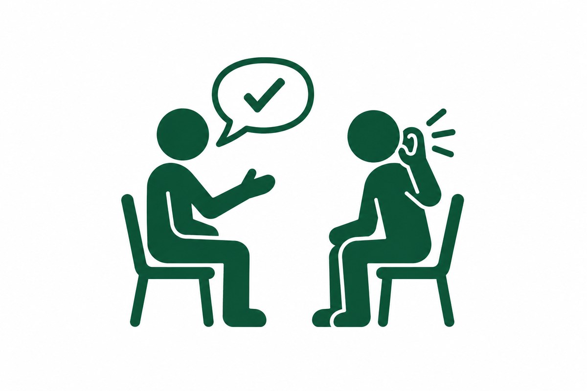 分かったことを本人の言葉で確かめる図
